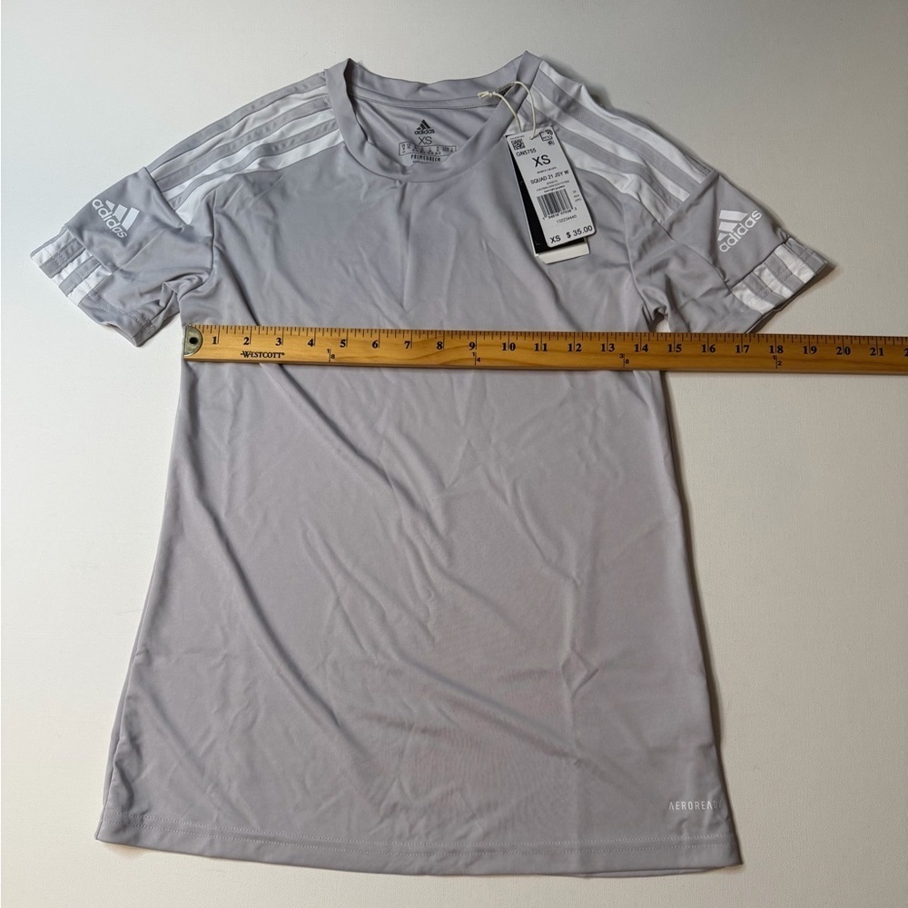 NWT Adidas Women's Squad 21 Gray Jersey (KB1 - Picture 4 of 9